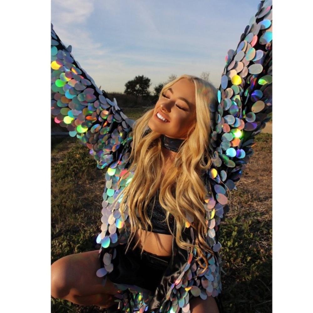🌈🦄Handmade festival kimono rainbow unicorn queen - Picture 2 of 2